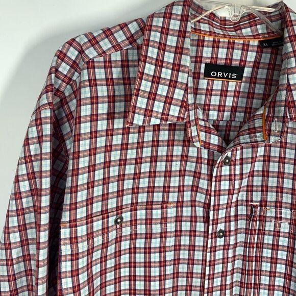 Orvis Men's Plaid Long Sleeve Button Down Shirt Size XL - Picture 6 of 11